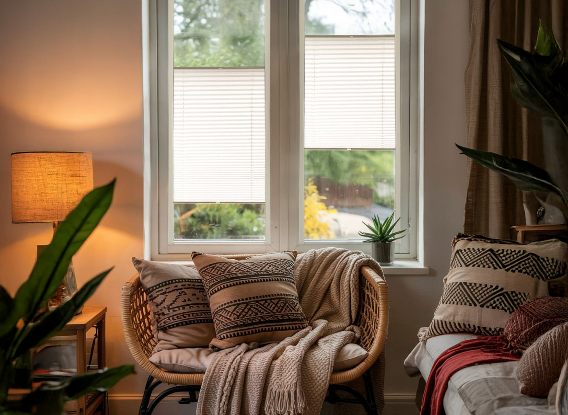 Rolety plisowane w stylu boho