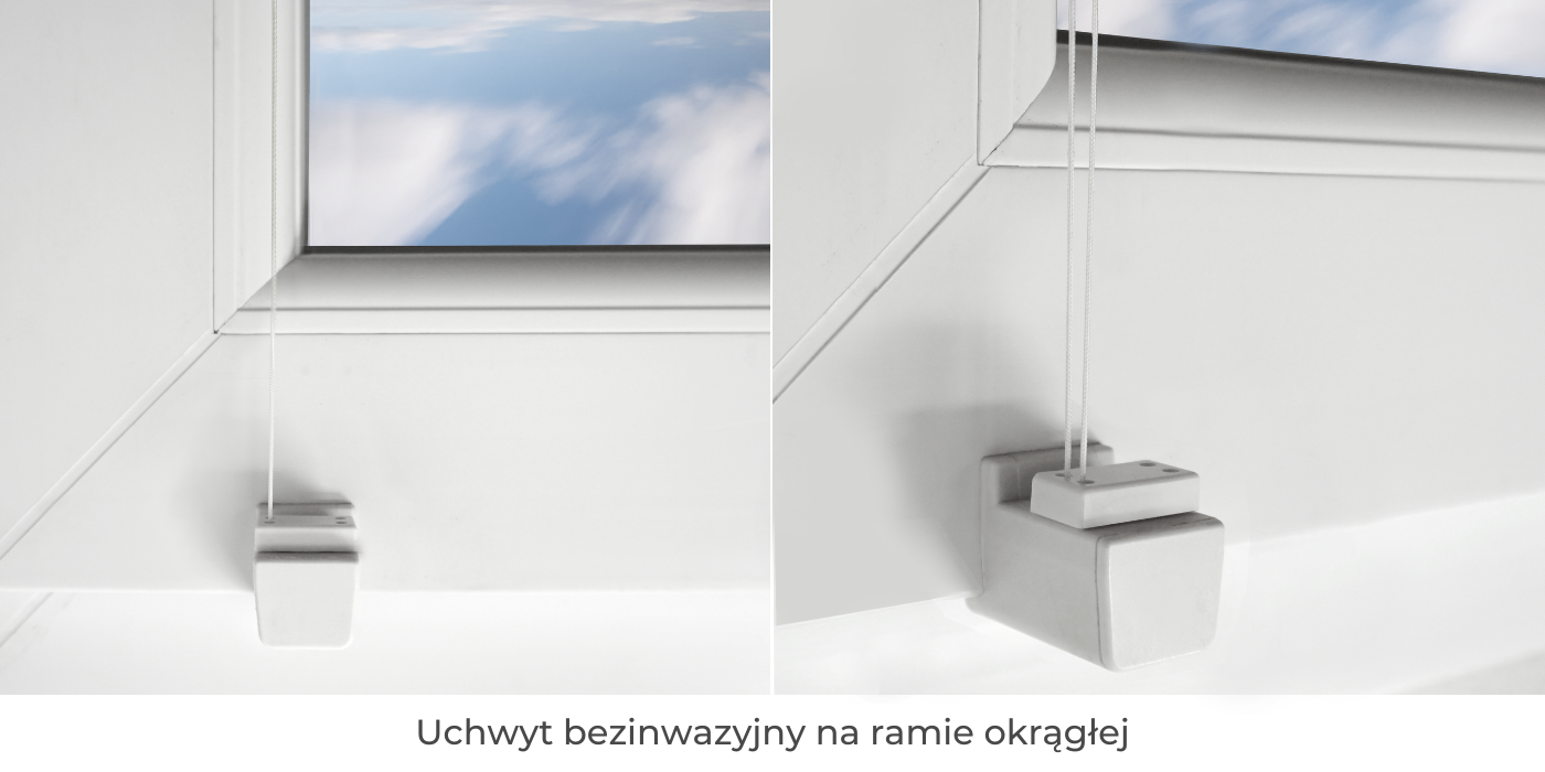 Uchwyt bezinwazyjny na ramie okrągłej